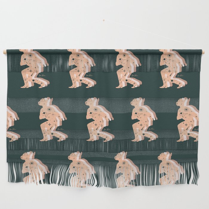 Space Cowboy - Emerald & Peach Wall Hanging Gallery Image 1