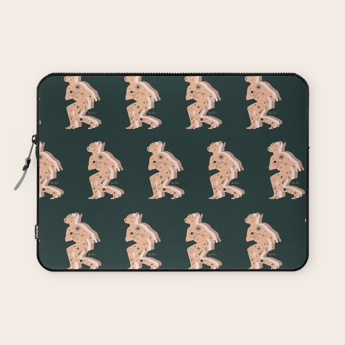 Space Cowboy - Emerald & Peach Laptop Sleeve Gallery Image 1