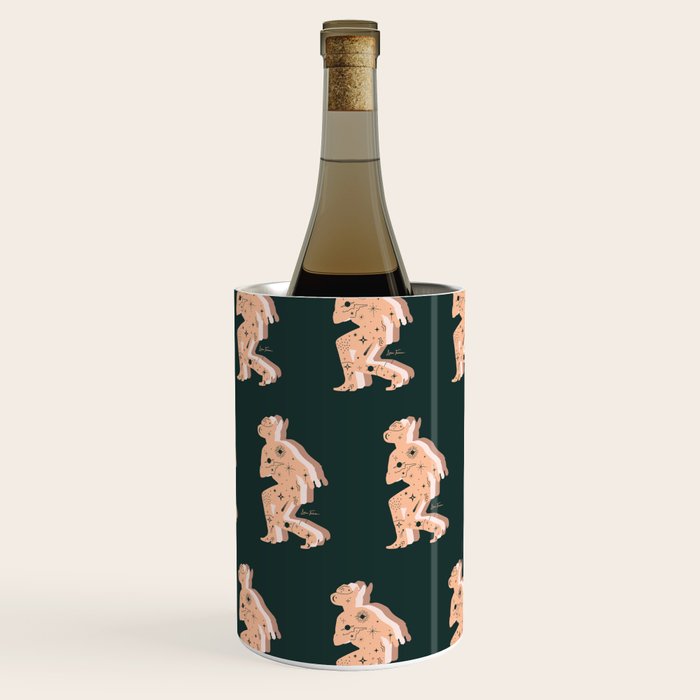 Space Cowboy - Emerald & Peach Wine Chiller Gallery Image 3