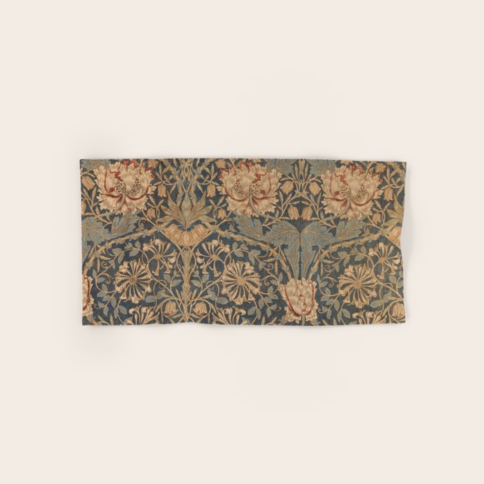Honeysuckle by William Morris 1876 Antique Vintage Victorian Jugendstil Art Nouveau Retro Pattern Bath Towel Gallery Image 1