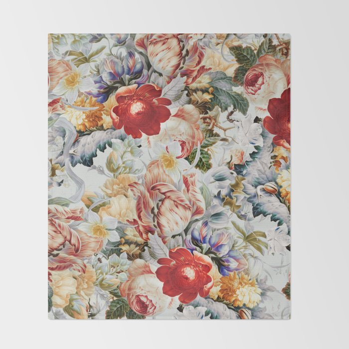 Glowing Florals-Summer Throw Blanket Gallery Image 2