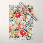 Glowing Florals-Summer Wrapping Paper Gallery Image 1