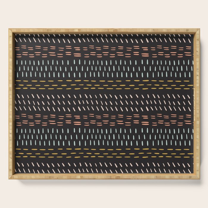Boehmian Mudcloth Serving Tray Gallery Image 1