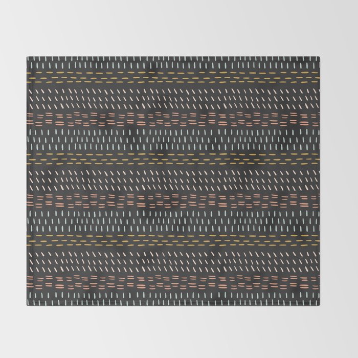 Boehmian Mudcloth Throw Blanket Gallery Image 2
