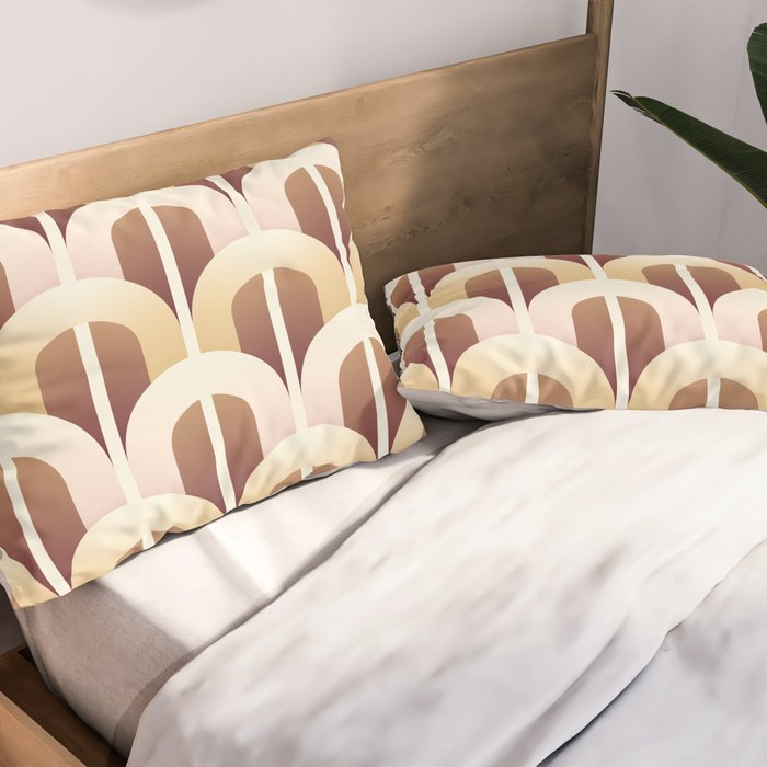Yellow brown gate Pillow Sham Gallery Image 2