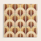 Yellow brown gate Wood Wall Art Gallery Image 1