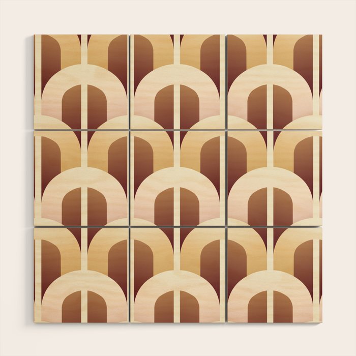 Yellow brown gate Wood Wall Art Gallery Image 1
