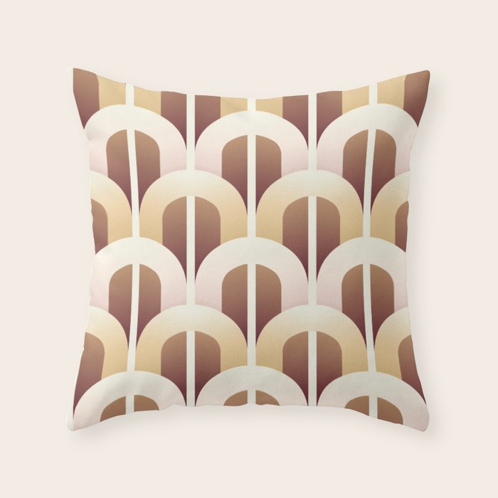 Yellow brown gate Throw Pillow Gallery Image 6
