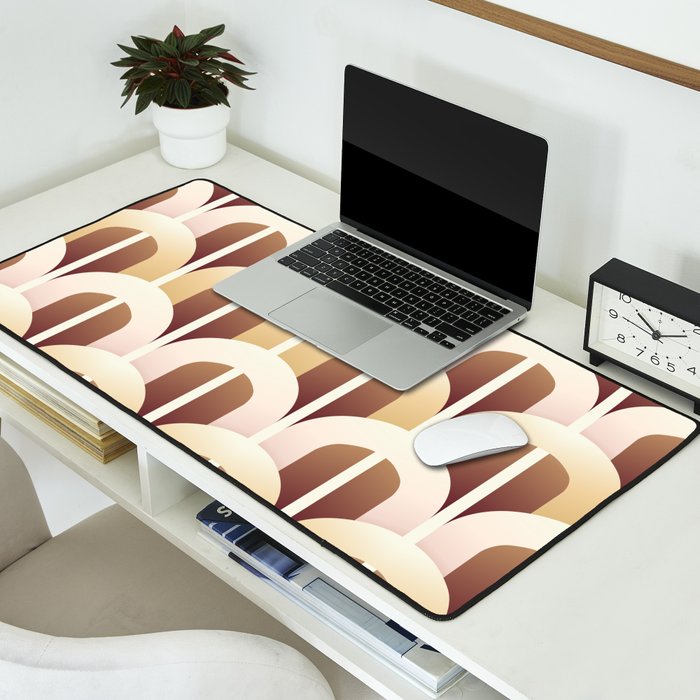 Yellow brown gate Desk Mat Gallery Image 2
