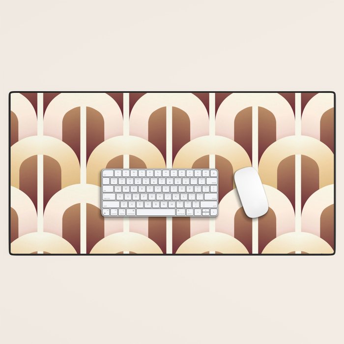Yellow brown gate Desk Mat Gallery Image 1