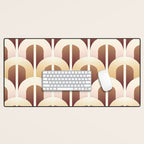 Yellow brown gate Desk Mat Gallery Image 1