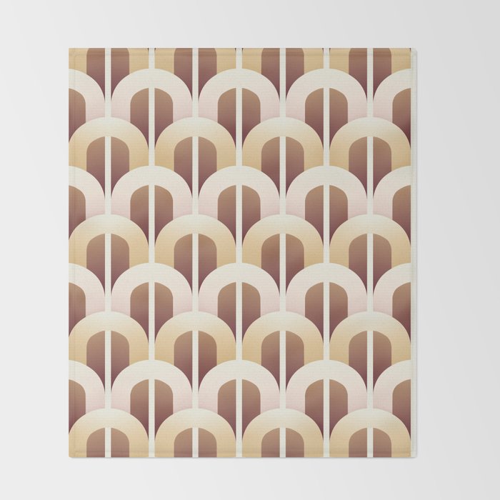 Yellow brown gate Throw Blanket Gallery Image 2