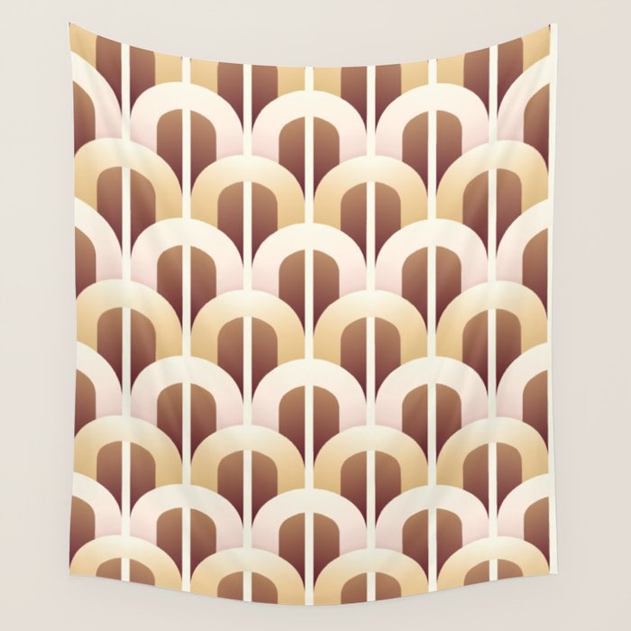 Yellow brown gate Wall Tapestry Gallery Image 4
