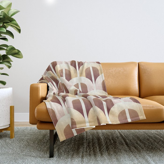 Yellow brown gate Throw Blanket Gallery Image 1