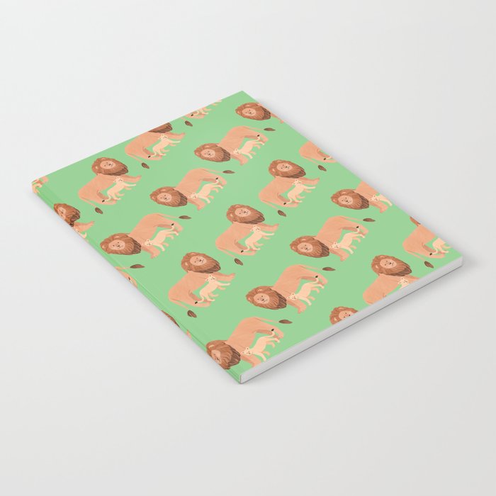 Father and Baby Lion Notebook Gallery Image 1