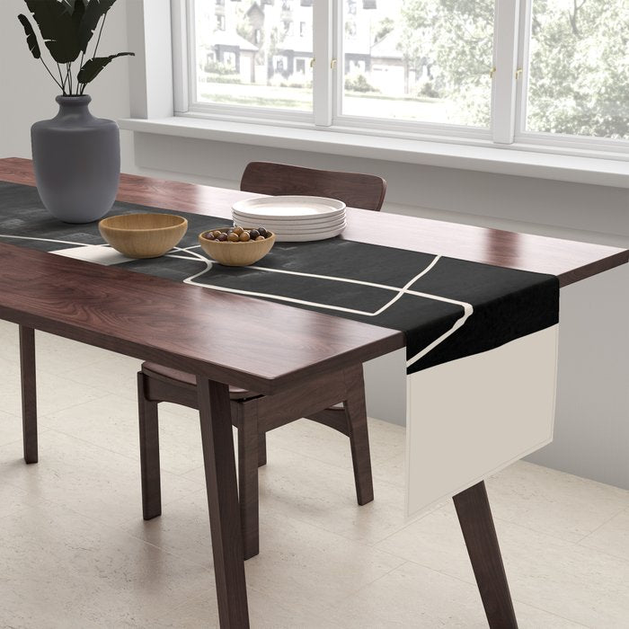 Modern Abstract Shapes 109 Table Runner Gallery Image 2