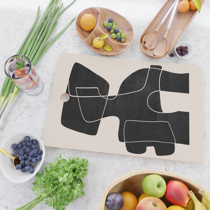 Modern Abstract Shapes 109 Cutting Board Gallery Image 2