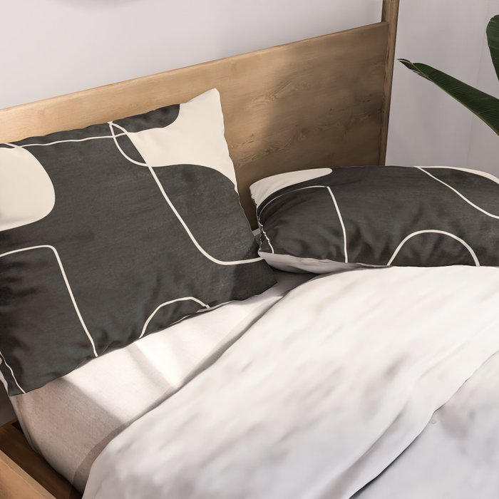 Modern Abstract Shapes 109 Pillow Sham Gallery Image 2