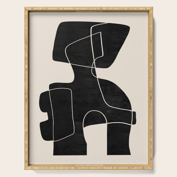 Modern Abstract Shapes 109 Serving Tray Gallery Image 1