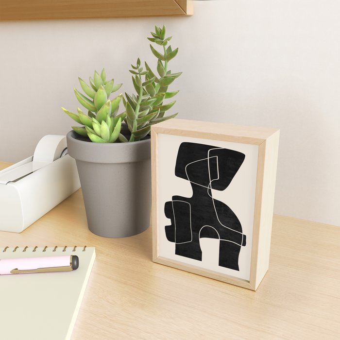 Modern Abstract Shapes 109 Mini Art Print Gallery Image 2