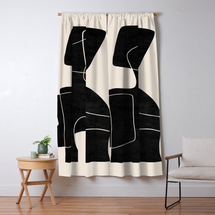 Modern Abstract Shapes 109 Window Curtain Gallery Image 5