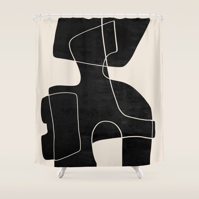Modern Abstract Shapes 109 Shower Curtain Gallery Image 1