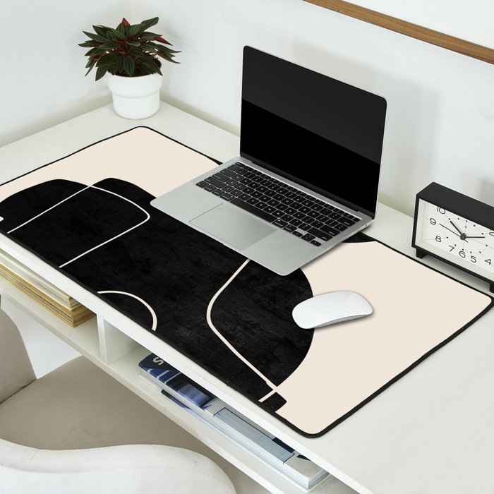Modern Abstract Shapes 109 Desk Mat Gallery Image 2