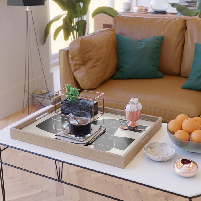 Modern Abstract Shapes 109 Serving Tray Gallery Image 2