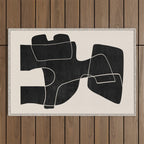 Modern Abstract Shapes 109 Outdoor Rug Gallery Image 1