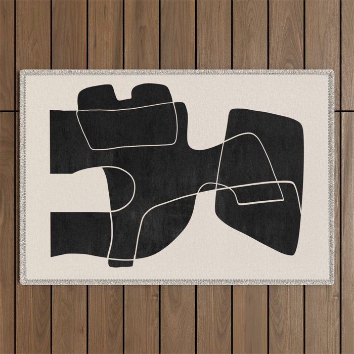 Modern Abstract Shapes 109 Outdoor Rug Gallery Image 1