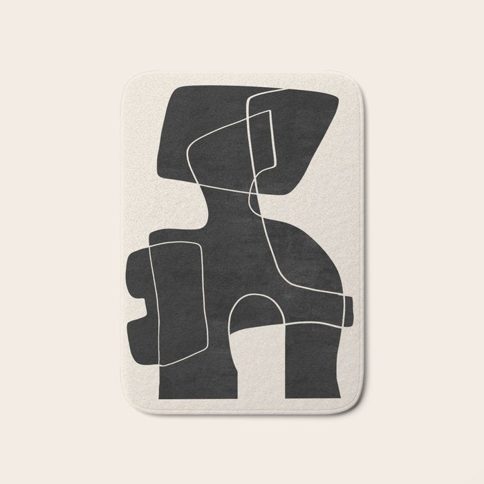 Modern Abstract Shapes 109 Bath Mat Gallery Image 1