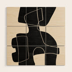 Modern Abstract Shapes 109 Wood Wall Art Gallery Image 1