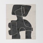 Modern Abstract Shapes 109 Throw Blanket Gallery Image 2