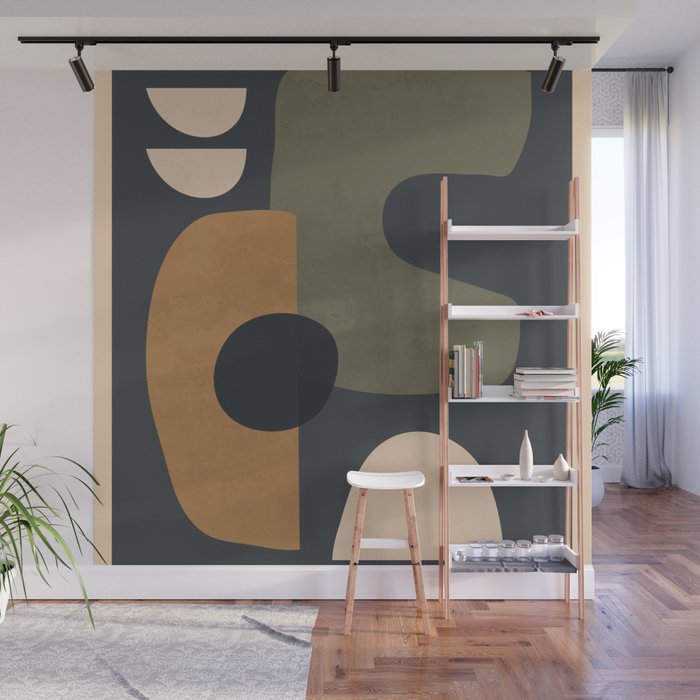 Abstract Minimal Shapes 76 Wall Mural Gallery Image 1