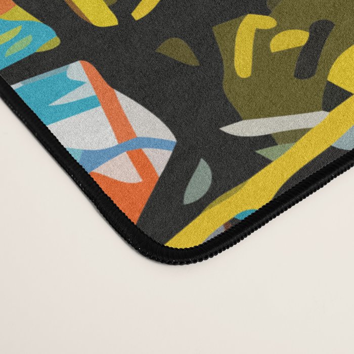 Graffiti Street Art Pattern Colorful Tribal Abstract by Emmanuel Signorino Desk Mat Gallery Image 4