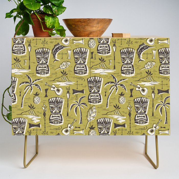 Tropical Tiki Green Credenza Gallery Image 1