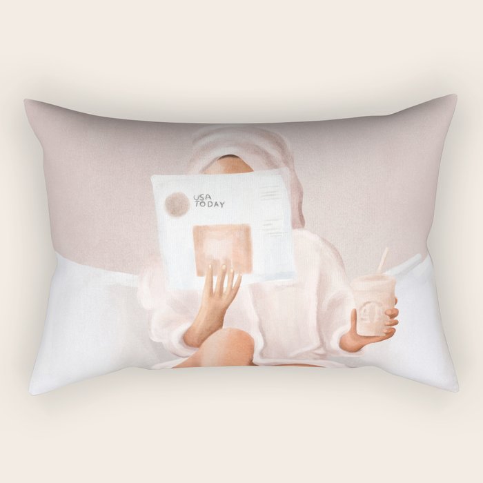 Weekend Morning II Rectangular Pillow Gallery Image 1