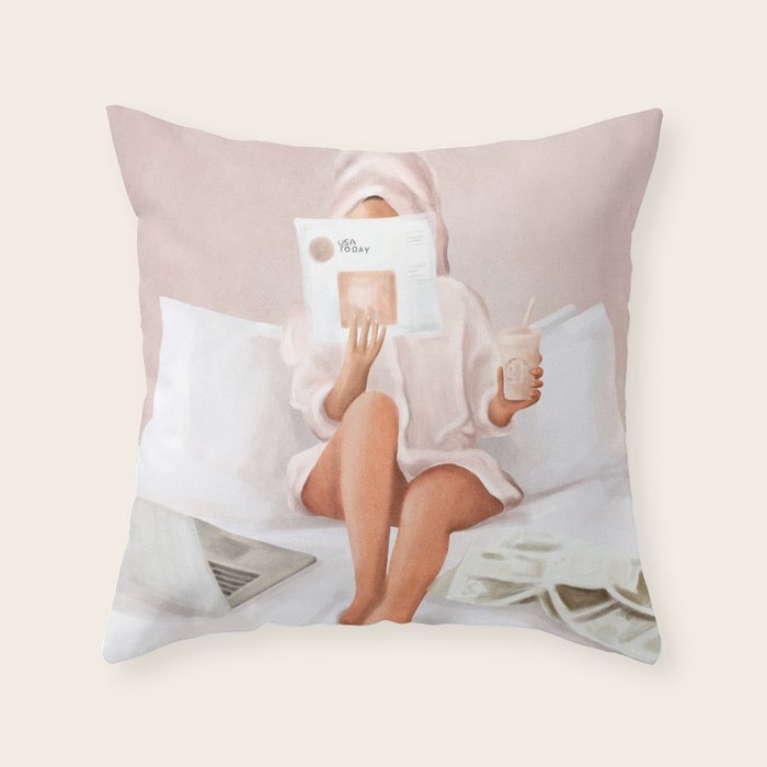 Weekend Morning II Throw Pillow Gallery Image 6