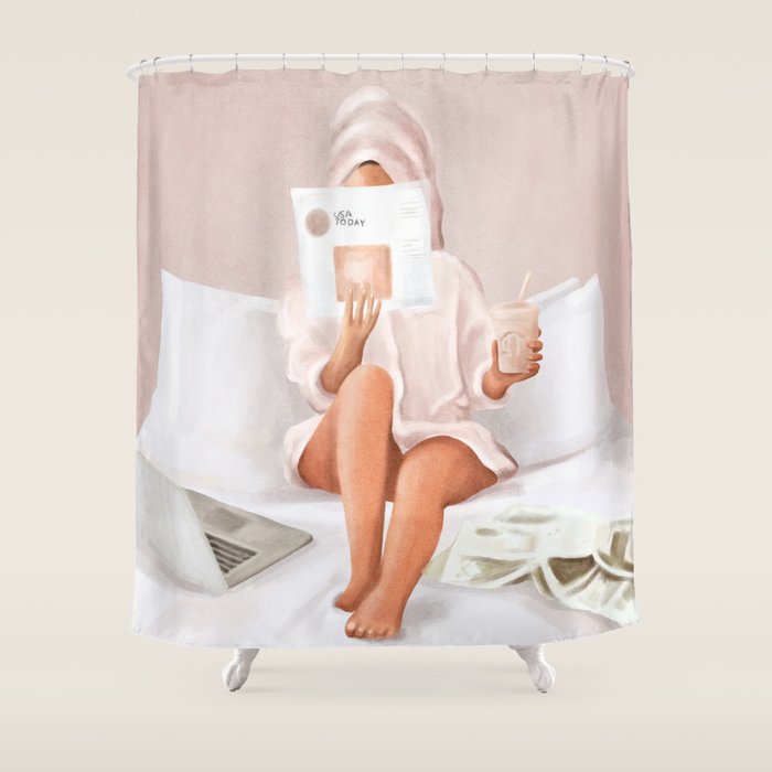 Weekend Morning II Shower Curtain Gallery Image 1