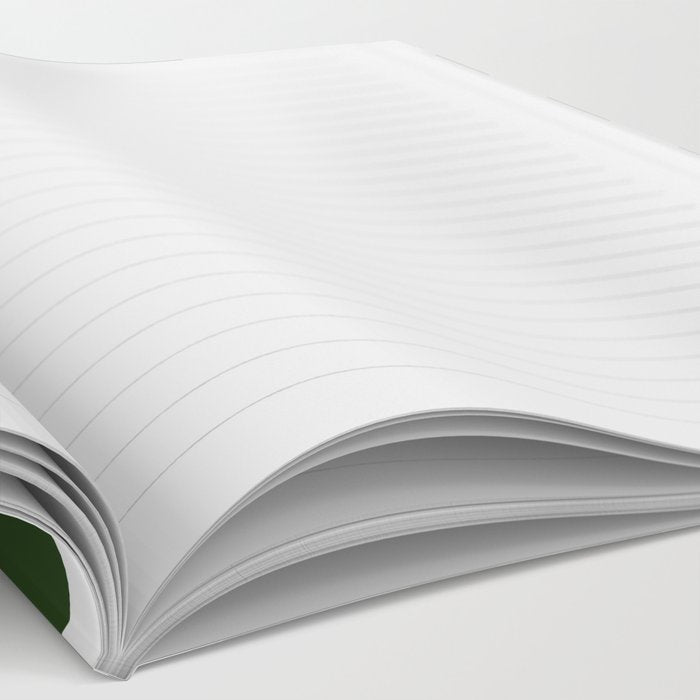 Checkerboard Check Checked Pattern in Dark Green and White Notebook Gallery Image 2