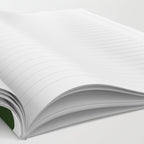 Checkerboard Check Checked Pattern in Dark Green and White Notebook Gallery Image 2