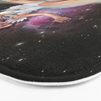Saturn Queen // Skating in Space Bath Mat Gallery Image 3