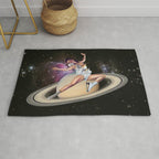 Saturn Queen // Skating in Space Rug Gallery Image 1