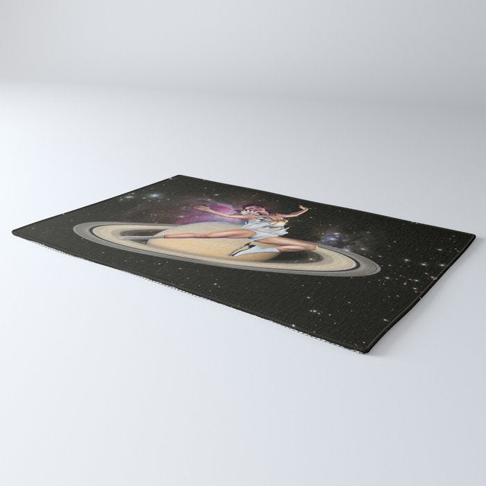 Saturn Queen // Skating in Space Rug Gallery Image 3