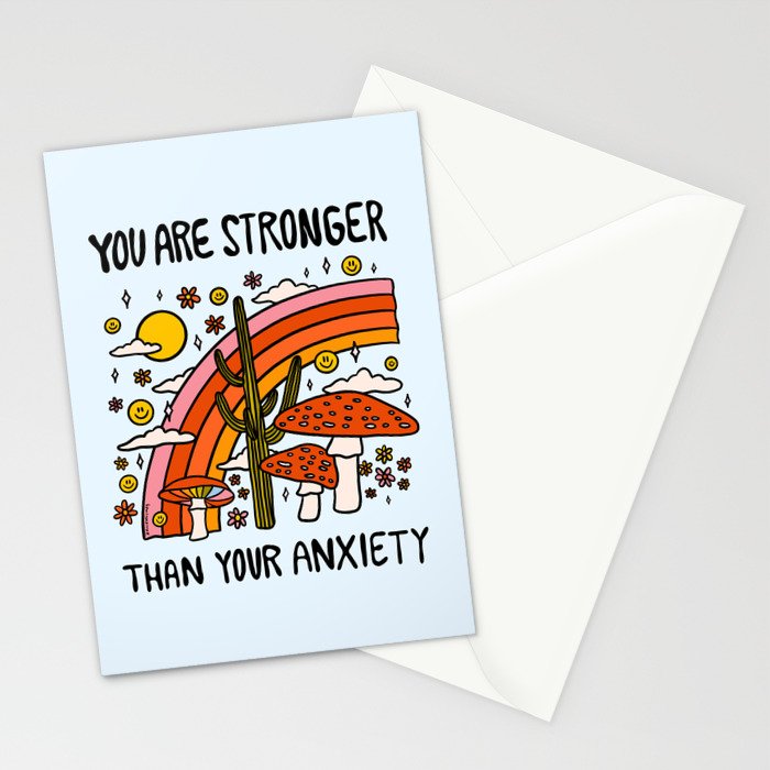 Stronger Than Your Anxiety Stationery Card Gallery Image 2