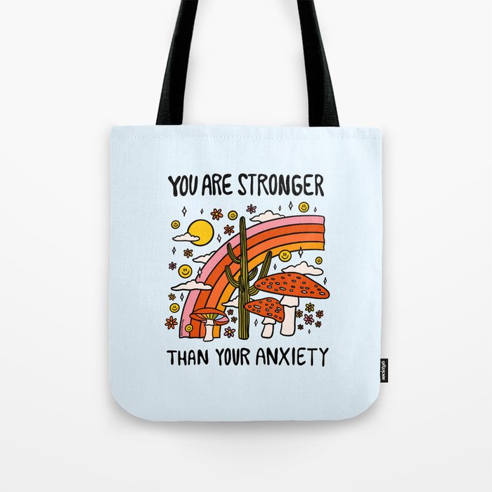 Stronger Than Your Anxiety Tote Bag Gallery Image 1