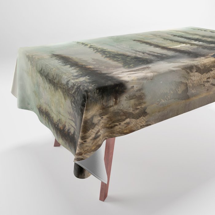 Mountain Black Bear Tablecloth Gallery Image 1