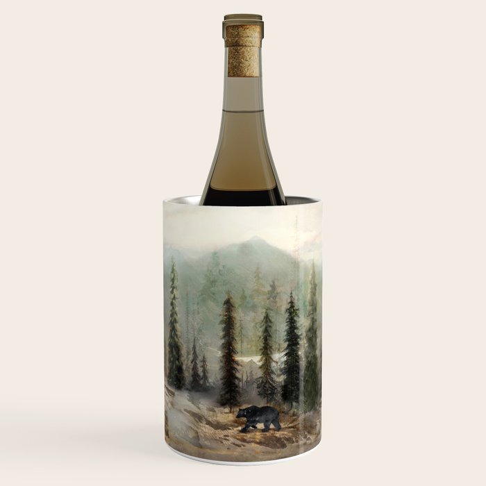 Mountain Black Bear Wine Chiller Gallery Image 1