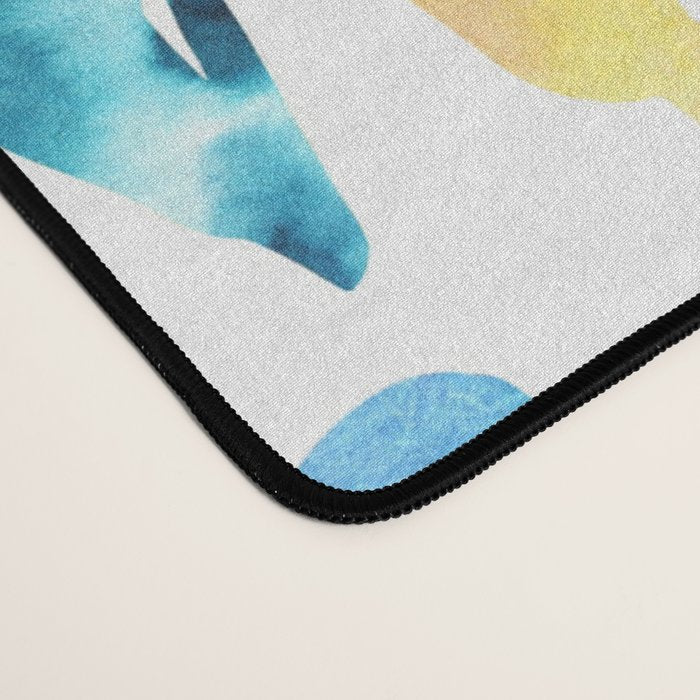 Rainbow Watercolor Popsicles Ice Cream Cones Desk Mat Gallery Image 4