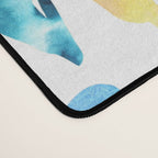Rainbow Watercolor Popsicles Ice Cream Cones Desk Mat Gallery Image 4